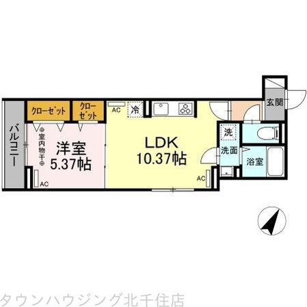 ルリアン西新井本町の物件間取画像